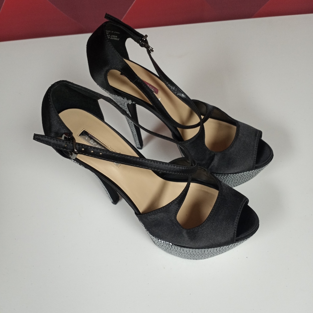 H By Halston Suede Stiletto Heels